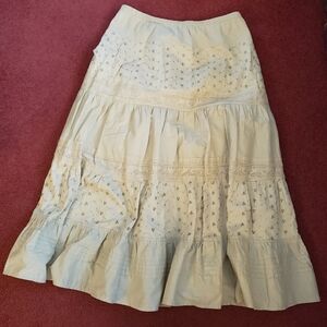 Chic Cream Maxi Skirt for Women